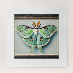 Puzzle Luna moth 050824IREF205 - Watercolor
