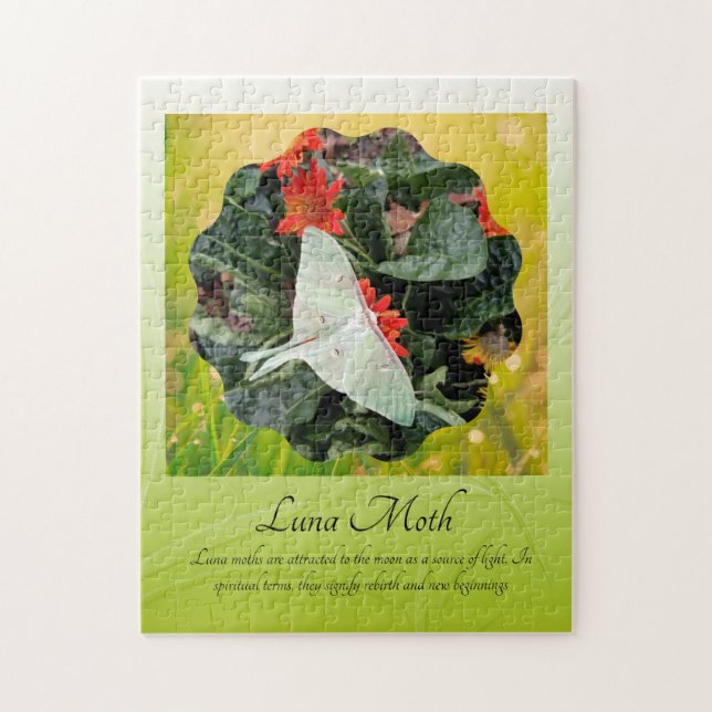 Puzzle Luna Moth cautivador (Vertical)