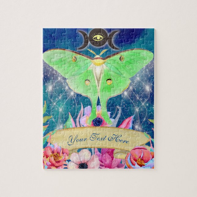 Puzzle Luna Moth Mystical Night Journey (Vertical)
