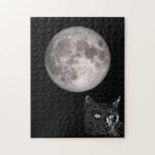 Puzzle Luna negra de gato