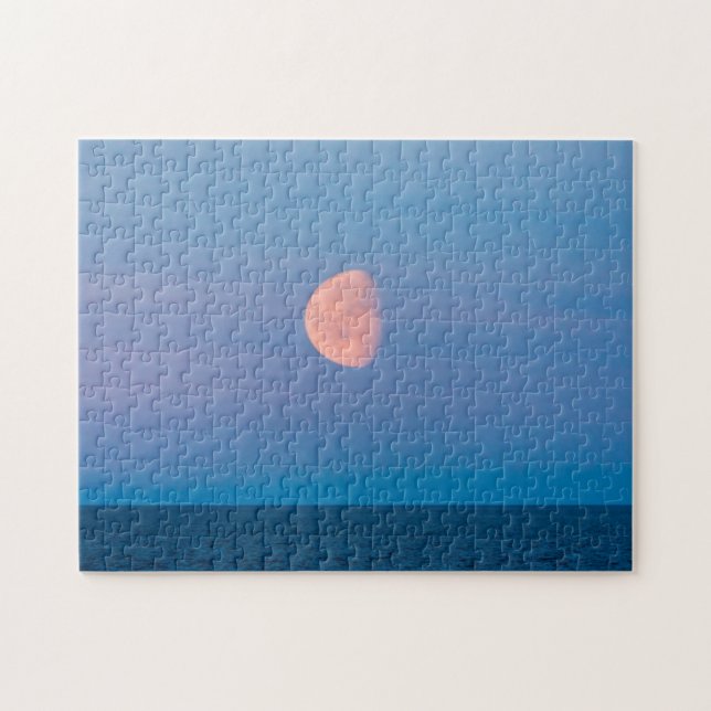 Puzzle Luna sobre el Mar de Bering | Lejano Oriente Ruso (Horizontal)