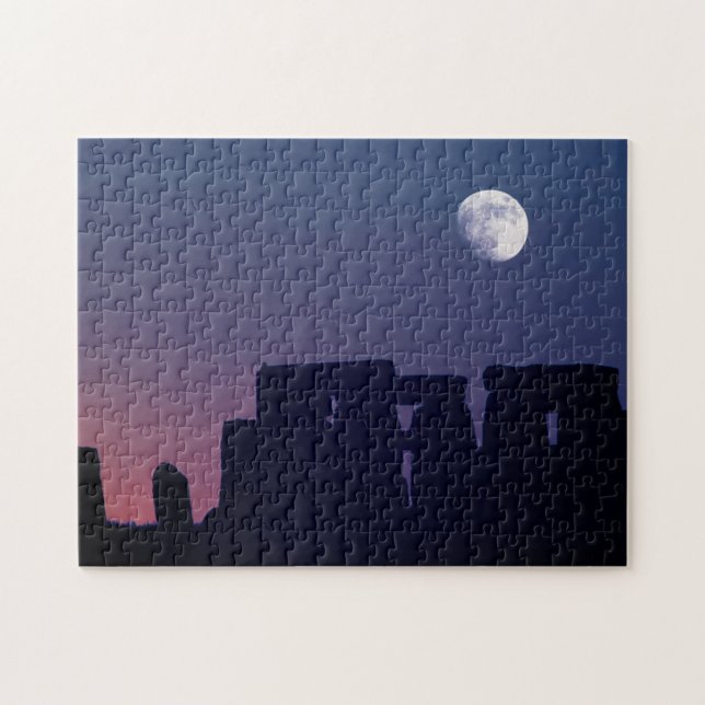Puzzle Luna sobre Stonehenge | Wiltshire, Inglaterra (Horizontal)