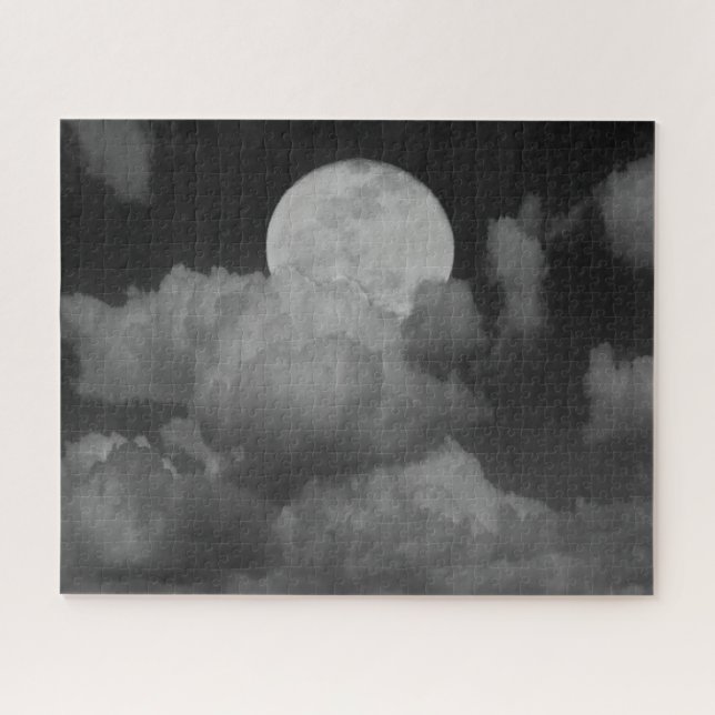 Puzzle Luna y nubes sobre Kansas (Horizontal)