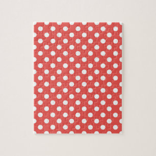 Puzzle Lunares rojos y blancos