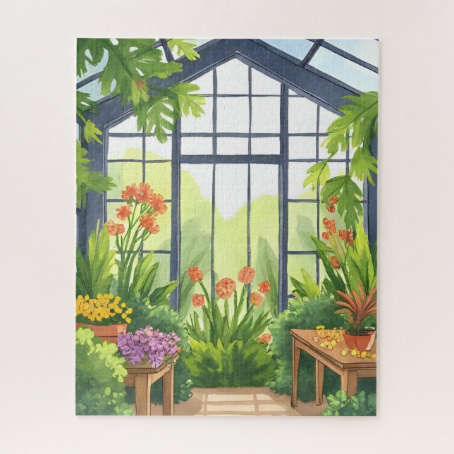 Puzzle Lush Greenhouse | Floral Botanical Garden (Vertical)
