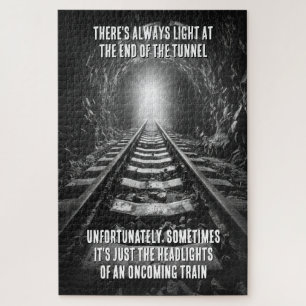 Puzzle Luz Al Final Del Túnel Humor Irónico
