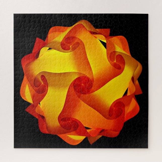 Puzzle Luz de fuego naranja y roja (Vertical)