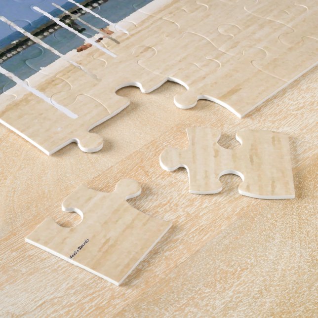 Puzzle Luz de la playa en la orilla del lago Michigan (Lado)