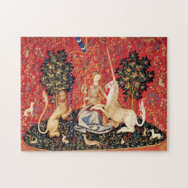 Puzzle LUZ DE LADY Y UNICORN, León, Flores, Animales