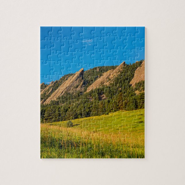 Puzzle Luz de oro de la salida del sol de Boulder (Vertical)