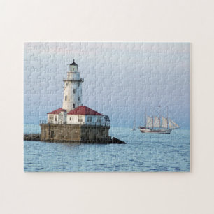 Puzzle Luz de rompeolas de Chicago y Segunda Guerra Mundi