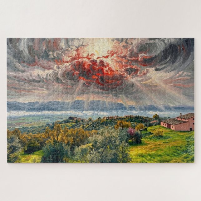 Puzzle Luz de Umbría: Edición Montefalco Sky Gallery (Horizontal)