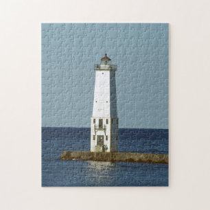 Puzzle Luz del norte del rompeolas de Frankfort