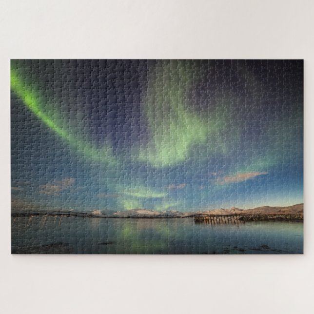 Puzzle Luz del Norte Noruega (Horizontal)