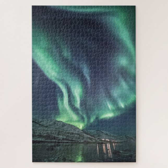 Puzzle Luz del Norte Noruega (Vertical)