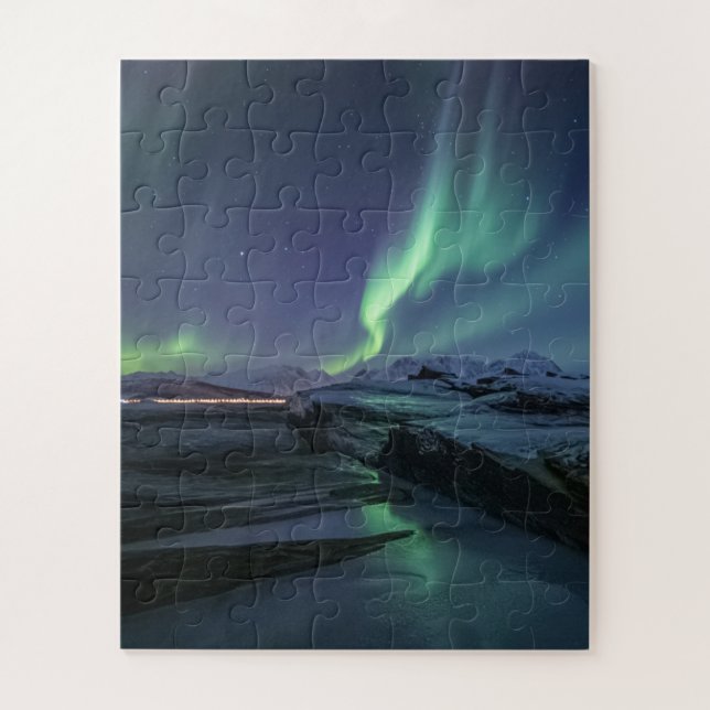 Puzzle Luz del Norte Noruega (Vertical)