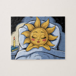 Puzzle luz del sol en la cama