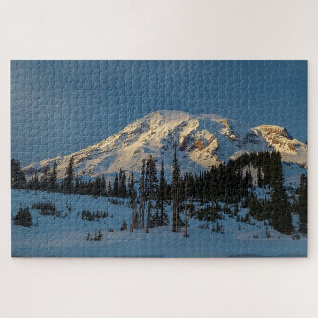 Puzzle Luz nocturna del Monte Rainer (Horizontal)