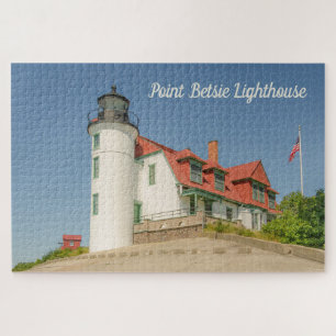 Puzzle Luz solar en el faro Point Betsie en Michigan