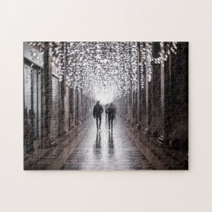 Puzzle Luz, sombras y simetría - sepia