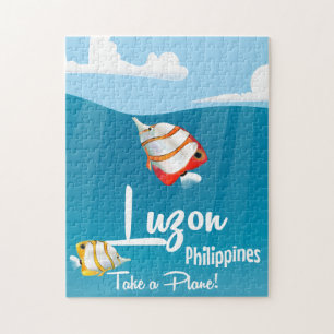 Puzzle Luzon, afiche de viaje del personalizado filipino