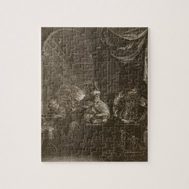 Puzzle Lycaon transformó en un lobo, 1731 (el grabado) (Vertical)