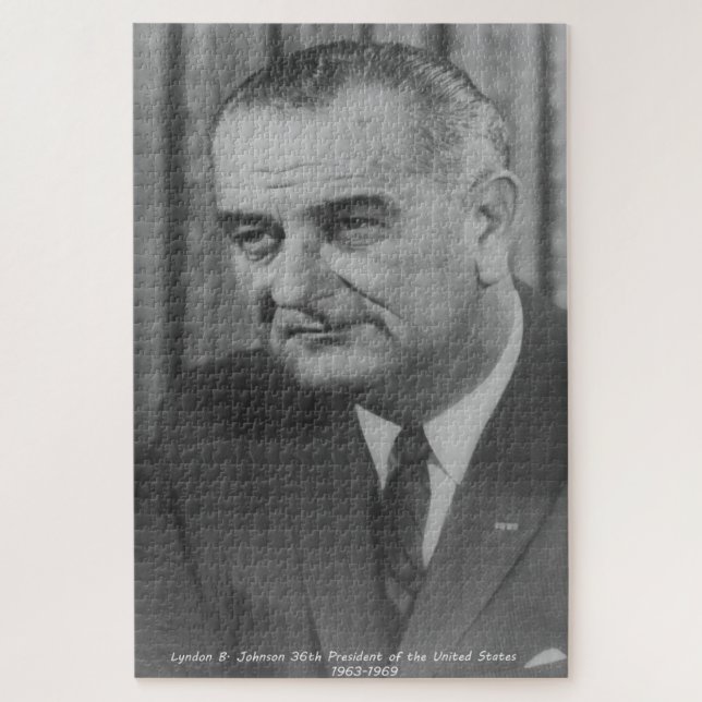 Puzzle Lyndon B. Johnson Presidente de los Estados Unidos (Vertical)