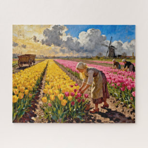 Puzzle “Lysbeth en la Luz Ámbar” - Un Paisaje Holandés