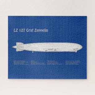 Puzzle LZ 127 Graf Zeppelin - Aviso Planes Blueprint ABD