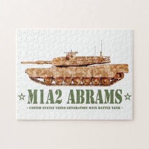 Puzzle M1A2 Abrams US MBT Tank Desert Storm Veterano