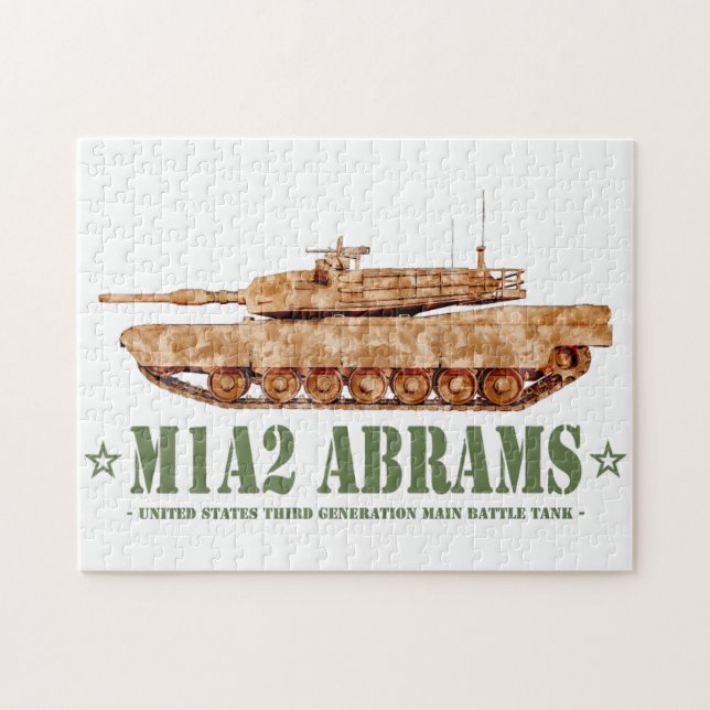 Puzzle M1A2 Abrams US MBT Tank Desert Storm Veterano (Horizontal)