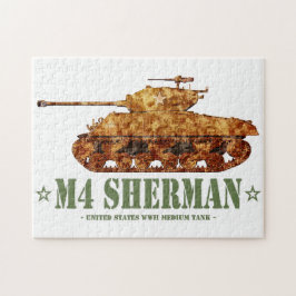 Puzzle M4 Sherman World War Two American Medium Tank WWII