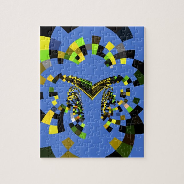 Puzzle M Azul (Vertical)