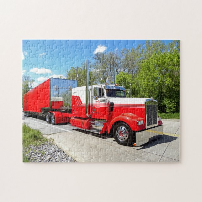 Puzzle M. Pintor W900L rojo y blanco (Horizontal)