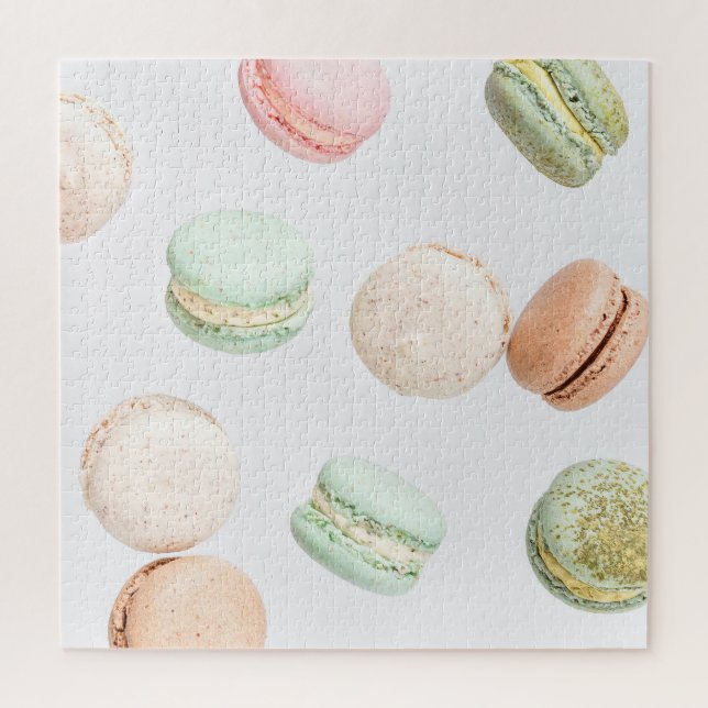 Puzzle Macarones Coloridos: Patrón De Dulce Caída. (Vertical)
