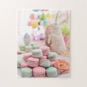 Puzzle Macarons Pastels de Pascua