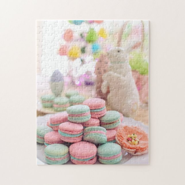 Puzzle Macarons Pastels de Pascua (Vertical)