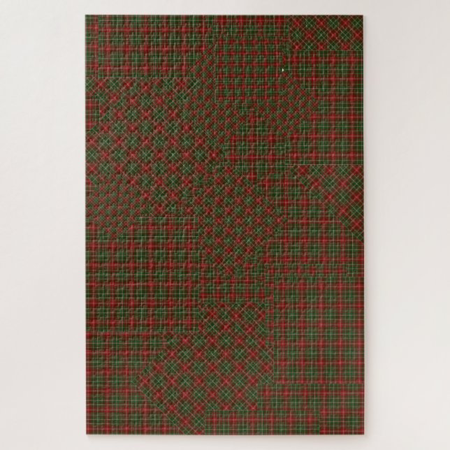 Puzzle MacDougall Patchwork moderno con tachuelas de tacá (Vertical)