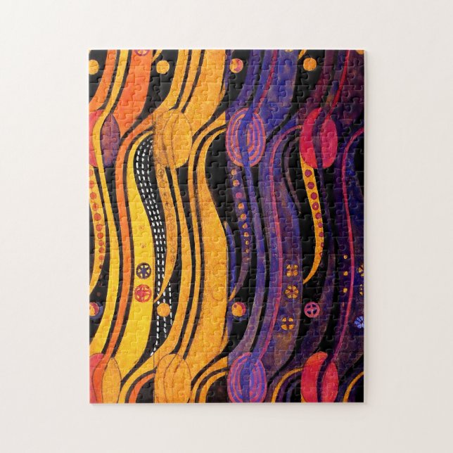 Puzzle Mackintosh: Diseño de los tulipanes (Vertical)