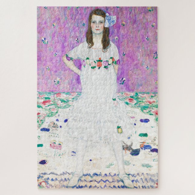 Puzzle Mada Primavesi por Gustav Klimt pintando obras (Vertical)