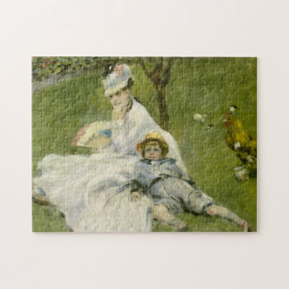 Puzzle Madame Monet y su hijo Bella Artes