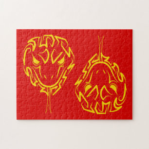 Puzzle Madera del Año Nuevo Lunar Chino de la Serpiente 2