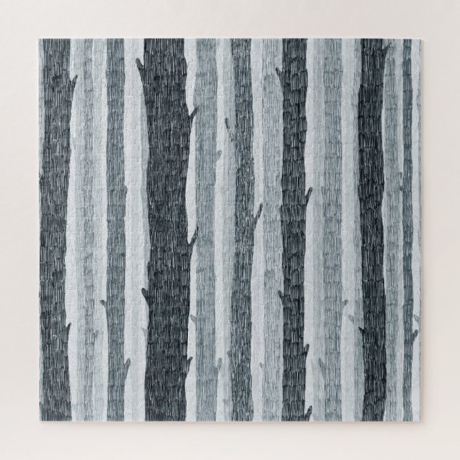 Puzzle Maderas de abedul, patrón de fondo inquebrantable. (Vertical)