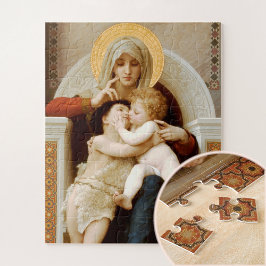 Puzzle Madonna con niño y Juan el Bautista, Bouguereau