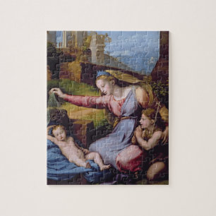 Puzzle Madonna de la diadema azul o Madonna de t