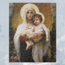 Madonna de los Rosas de Bouguereau