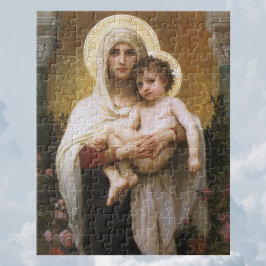 Puzzle Madonna de los Rosas de Bouguereau