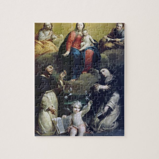 Puzzle Madonna del rosario con SS Dominic, Catheri (Vertical)