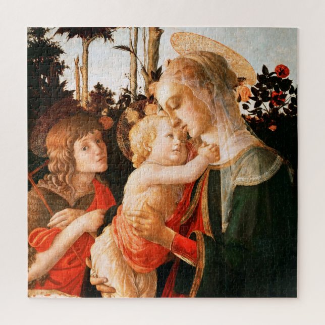 Puzzle Madonna e hijo con San Juan Bautista (Vertical)
