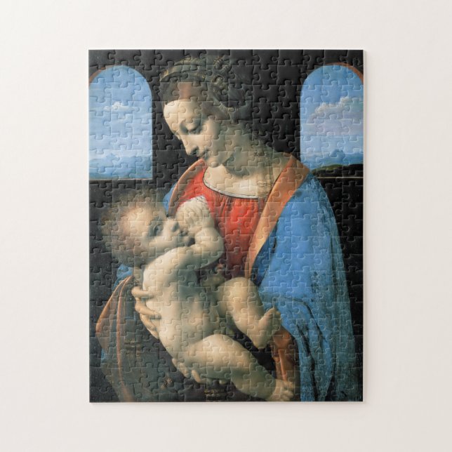 Puzzle Madonna Litta, Leonardo da Vinci, 1490-1491 (Vertical)
